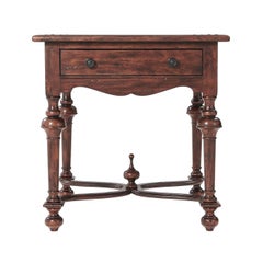 William and Mary Antiqued End Table