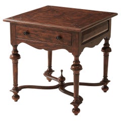 William and Mary Antiqued End Table