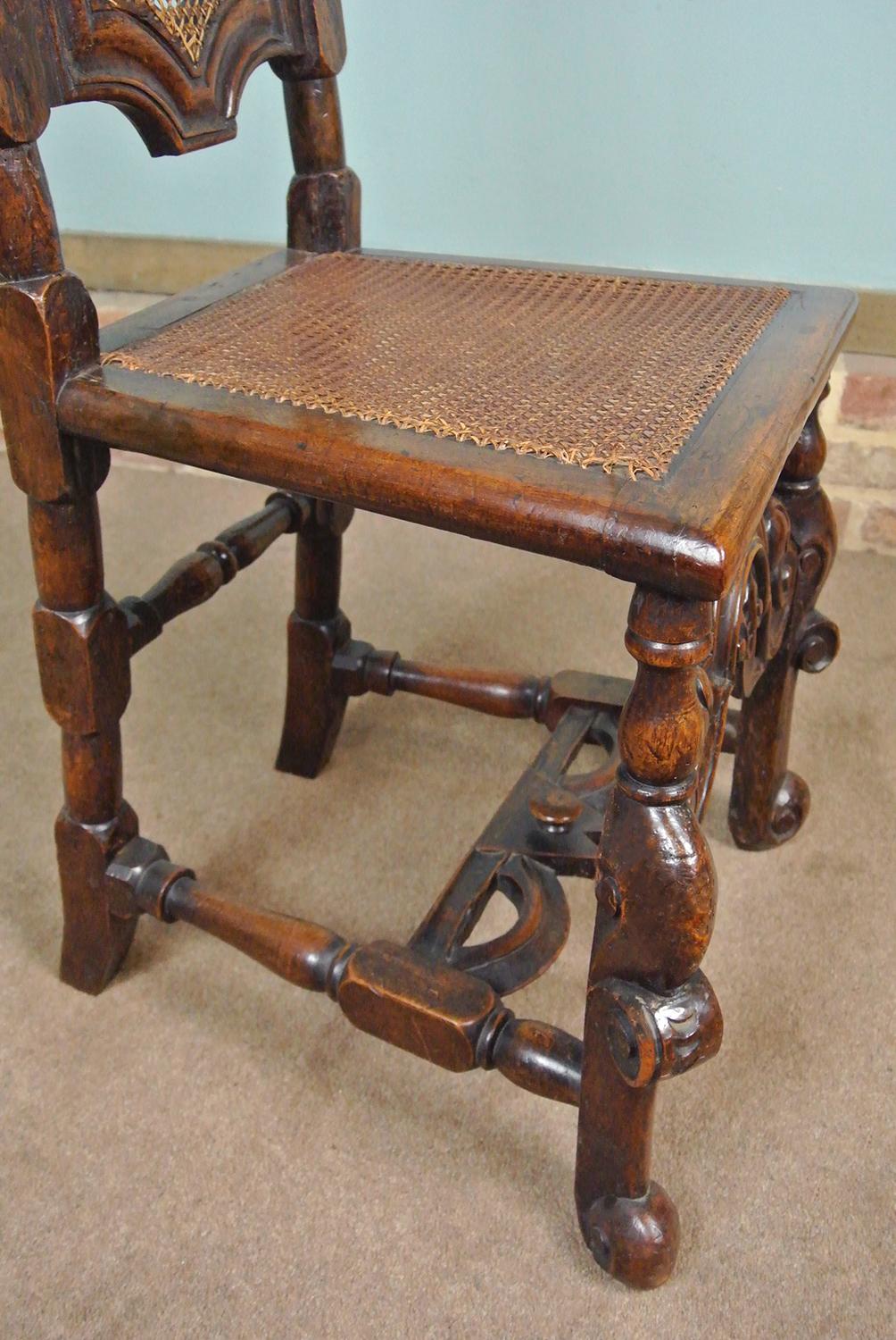 William and Mary Baroque Walnut Chair c.1690 3