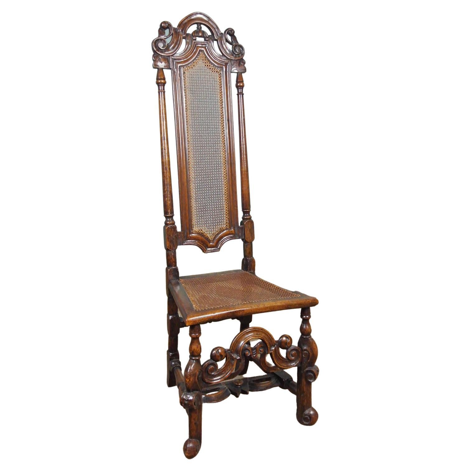 William and Mary Baroque Walnut Chair c.1690