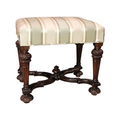 William and Mary Carved Stool