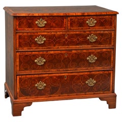 William and Mary Inlaid Olivewood Chest of Drawers