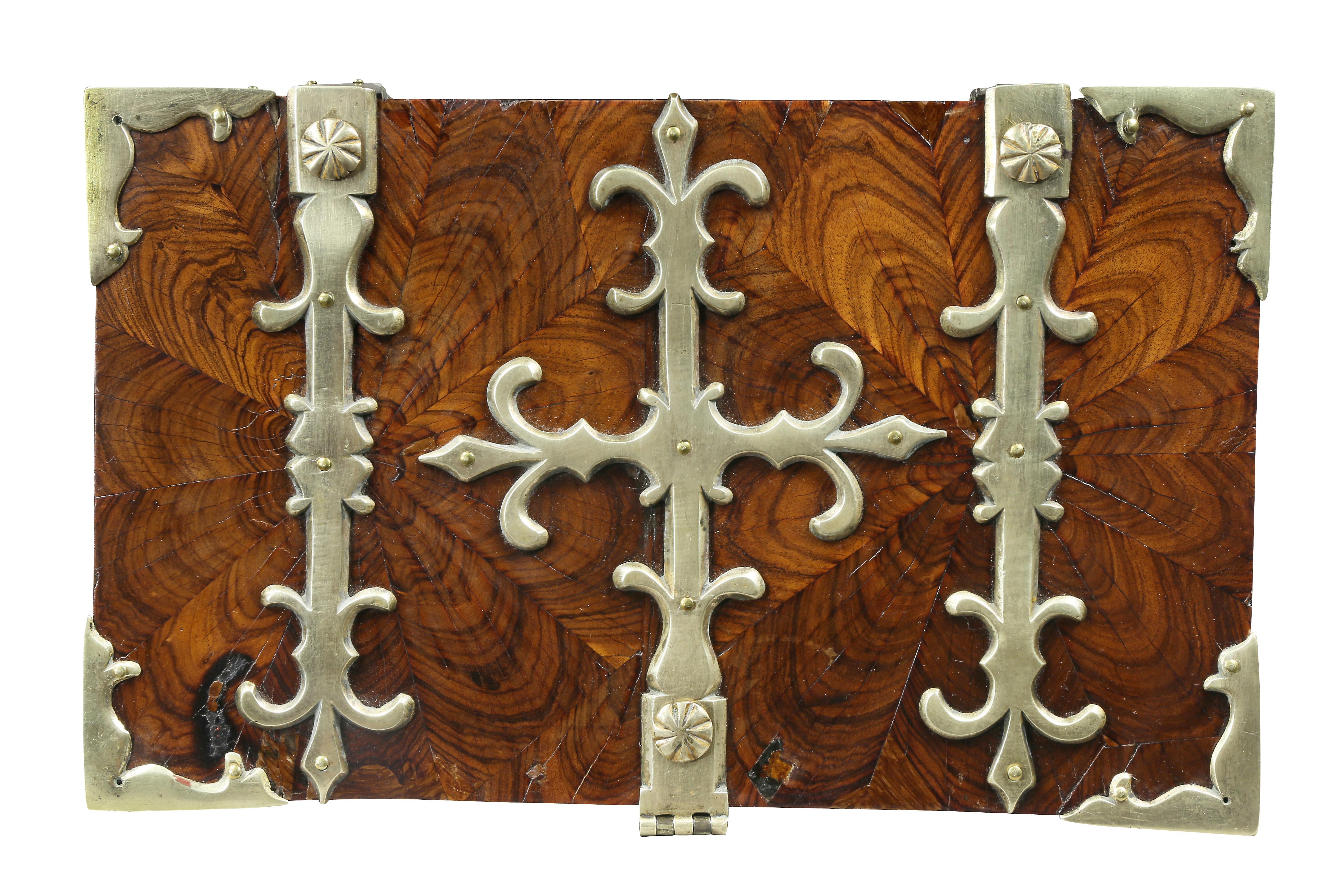 Late 17th Century William and Mary Kingwood and Brass Mounted Coffer Fort