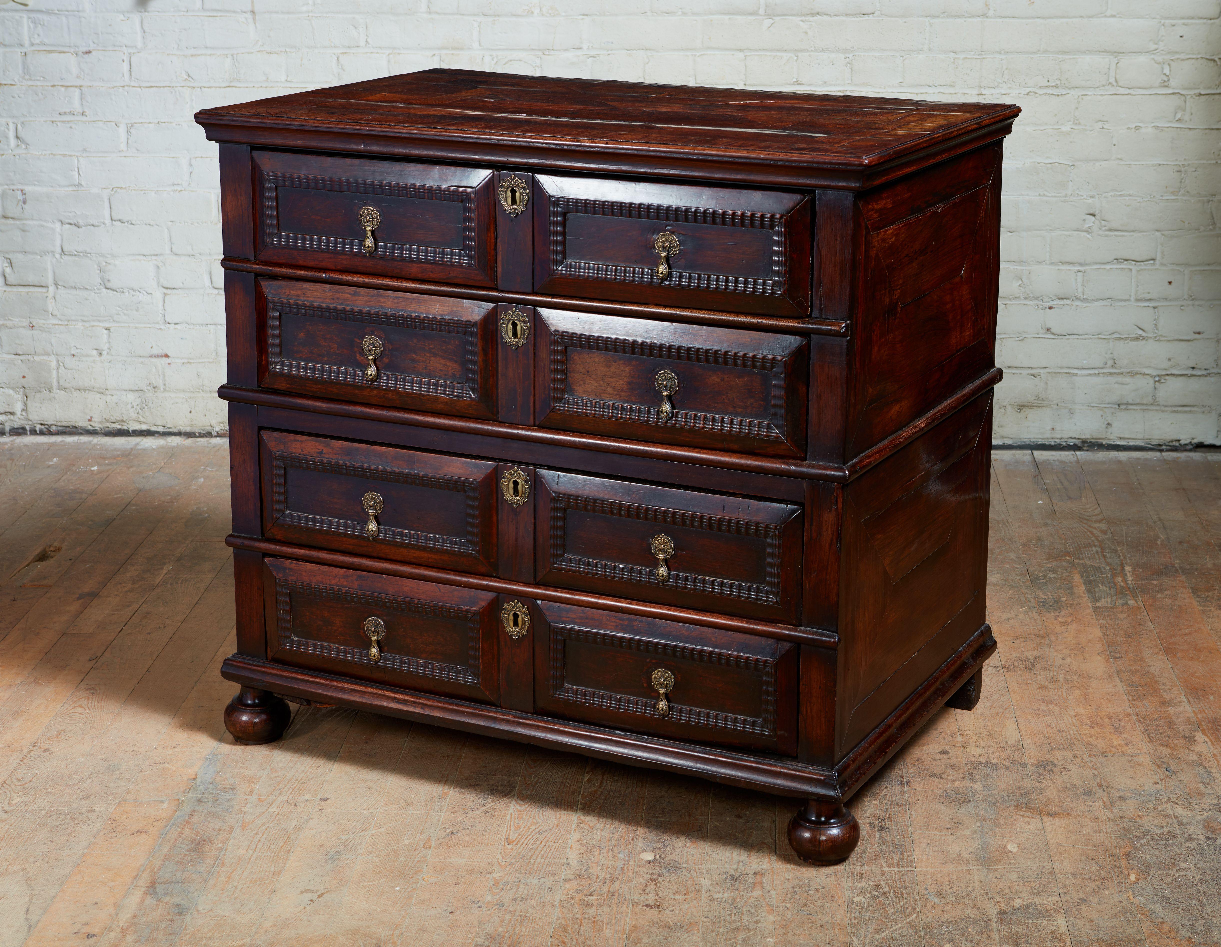 Baroque William and Mary Kingwood Chest