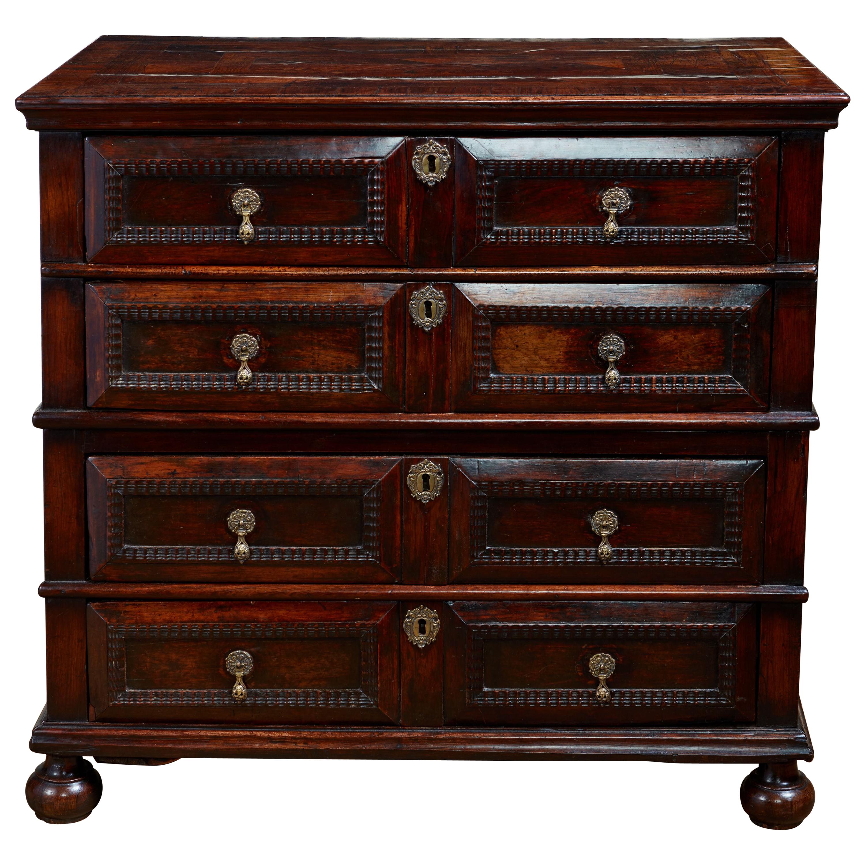 William and Mary Kingwood Chest