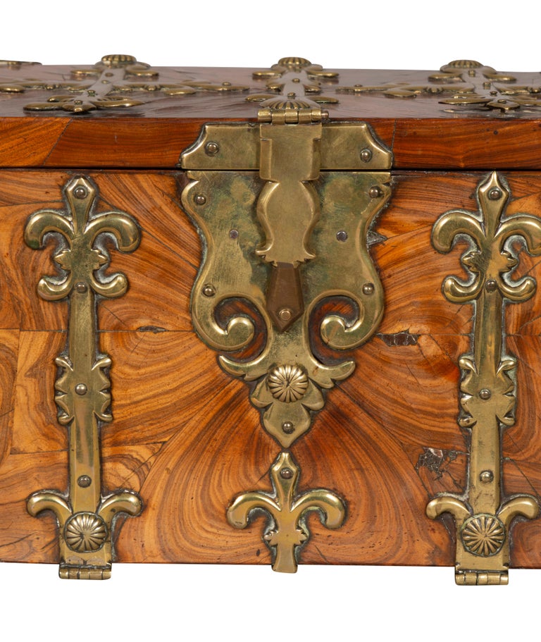William and Mary Kingwood Strong Box or Coffre Fort Converted to a Teacaddy For Sale 6