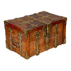 William and Mary Kingwood Strong Box or Coffre Fort Converted to a Teacaddy