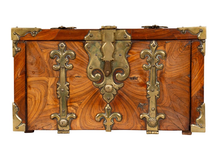 William and Mary Kingwood Strong Box or Coffre Fort Converted to a Teacaddy For Sale 4