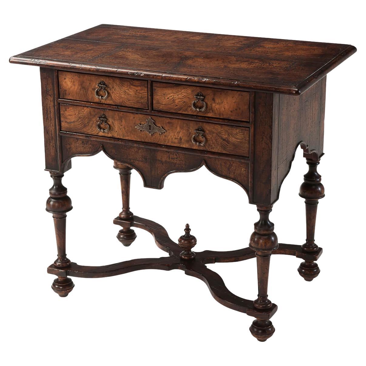 William and Mary Lowboy Dressing Table