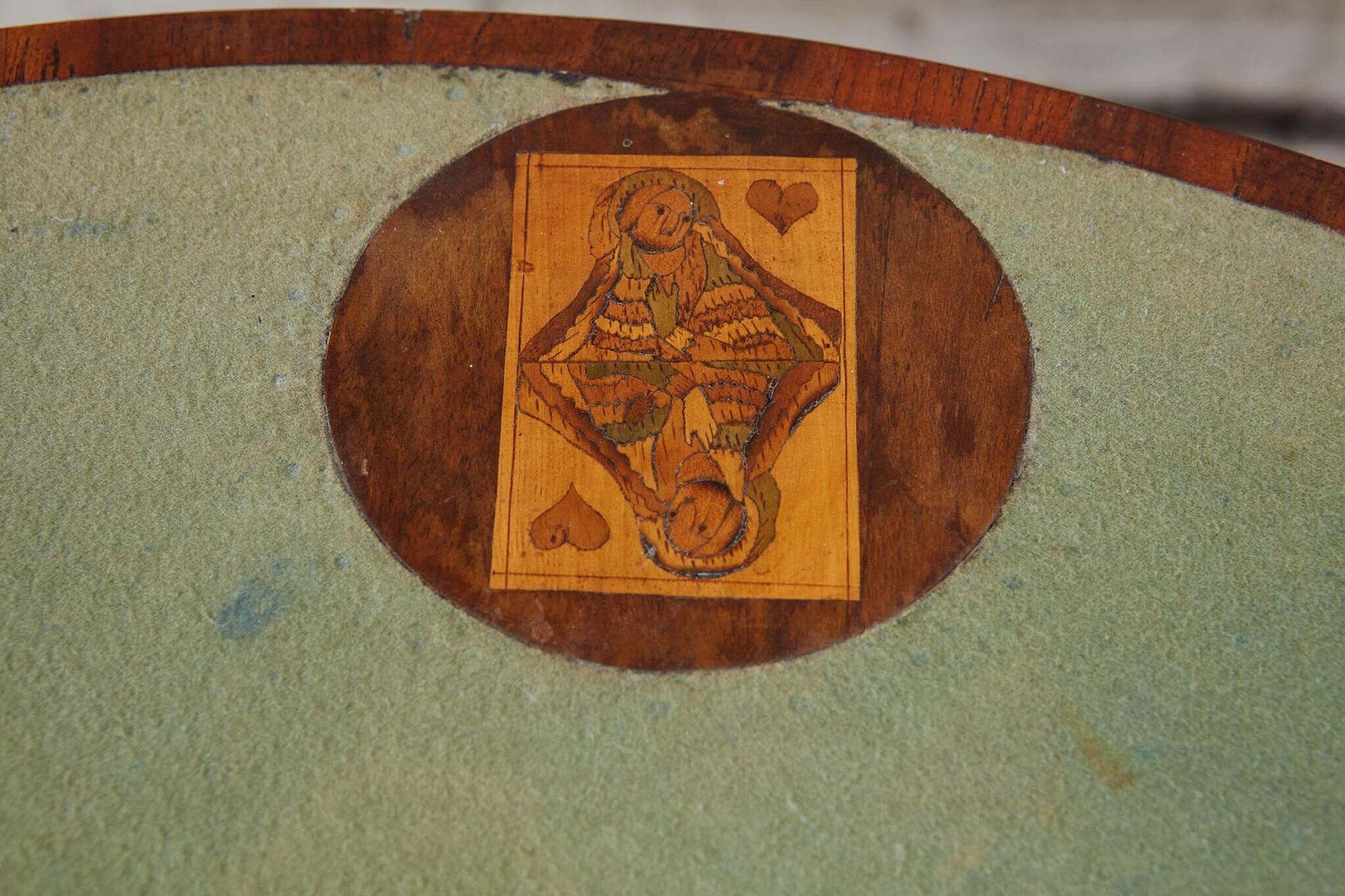 William and Mary Marquetry Card Table 2