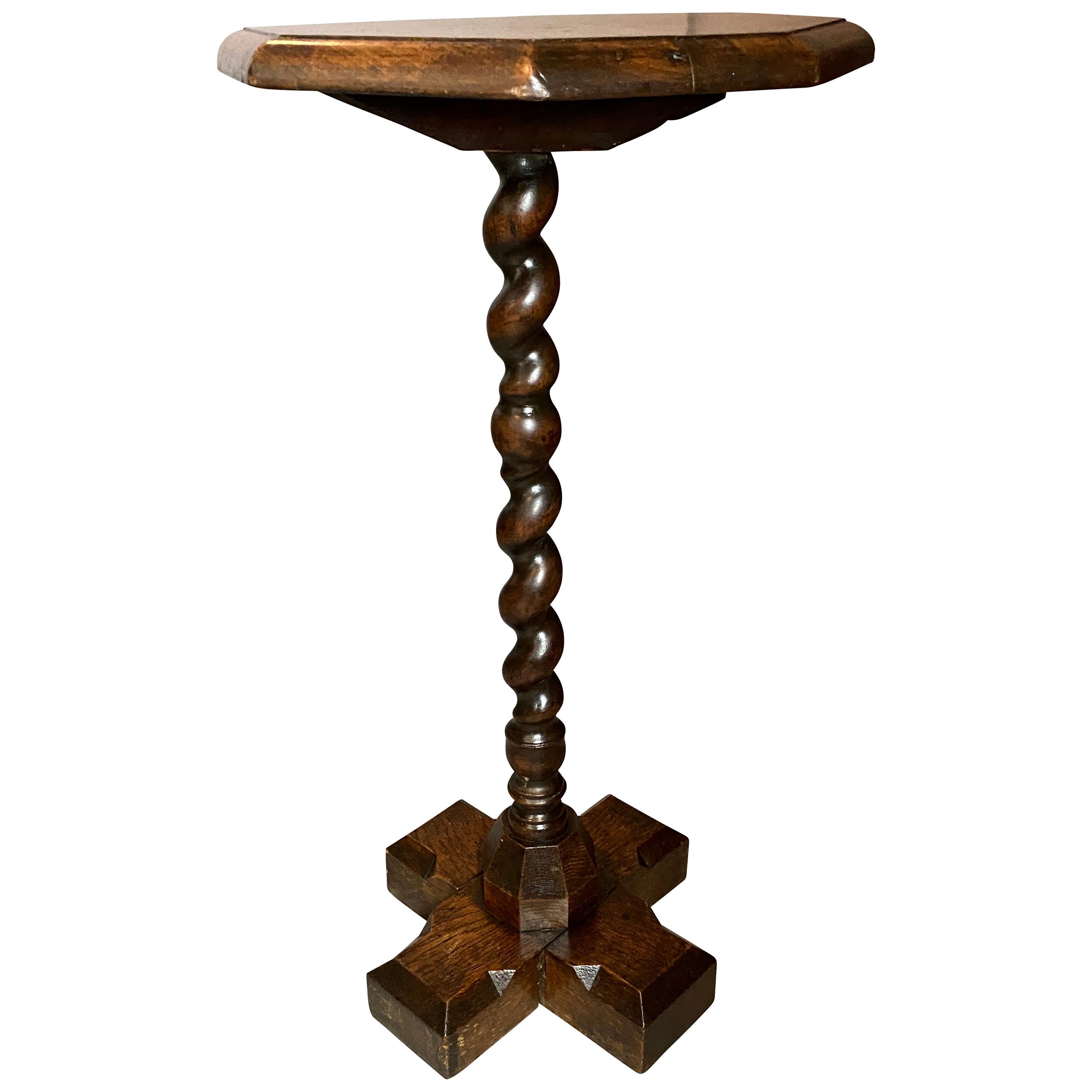 William and Mary Oak Candlestand