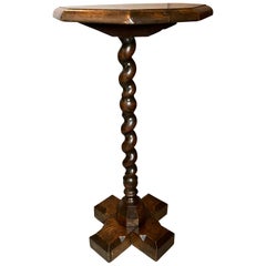 Antique William and Mary Oak Candlestand