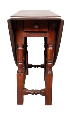 Table Gateleg en Oak Oak William & Mary