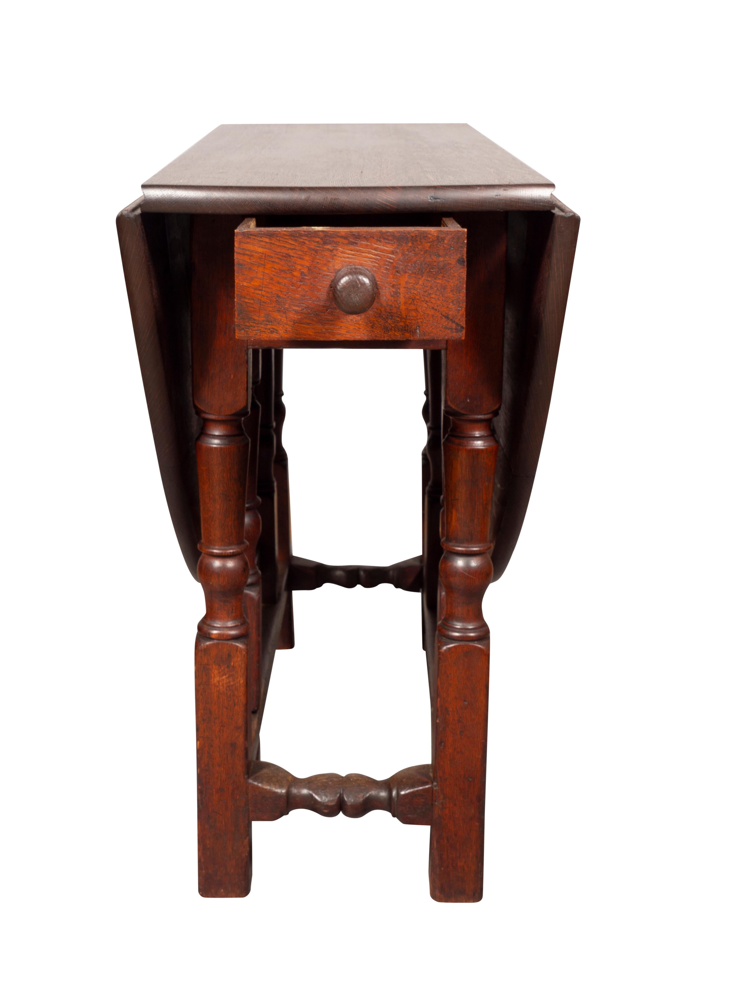 William and Mary William And Mary Oak Gateleg Table For Sale