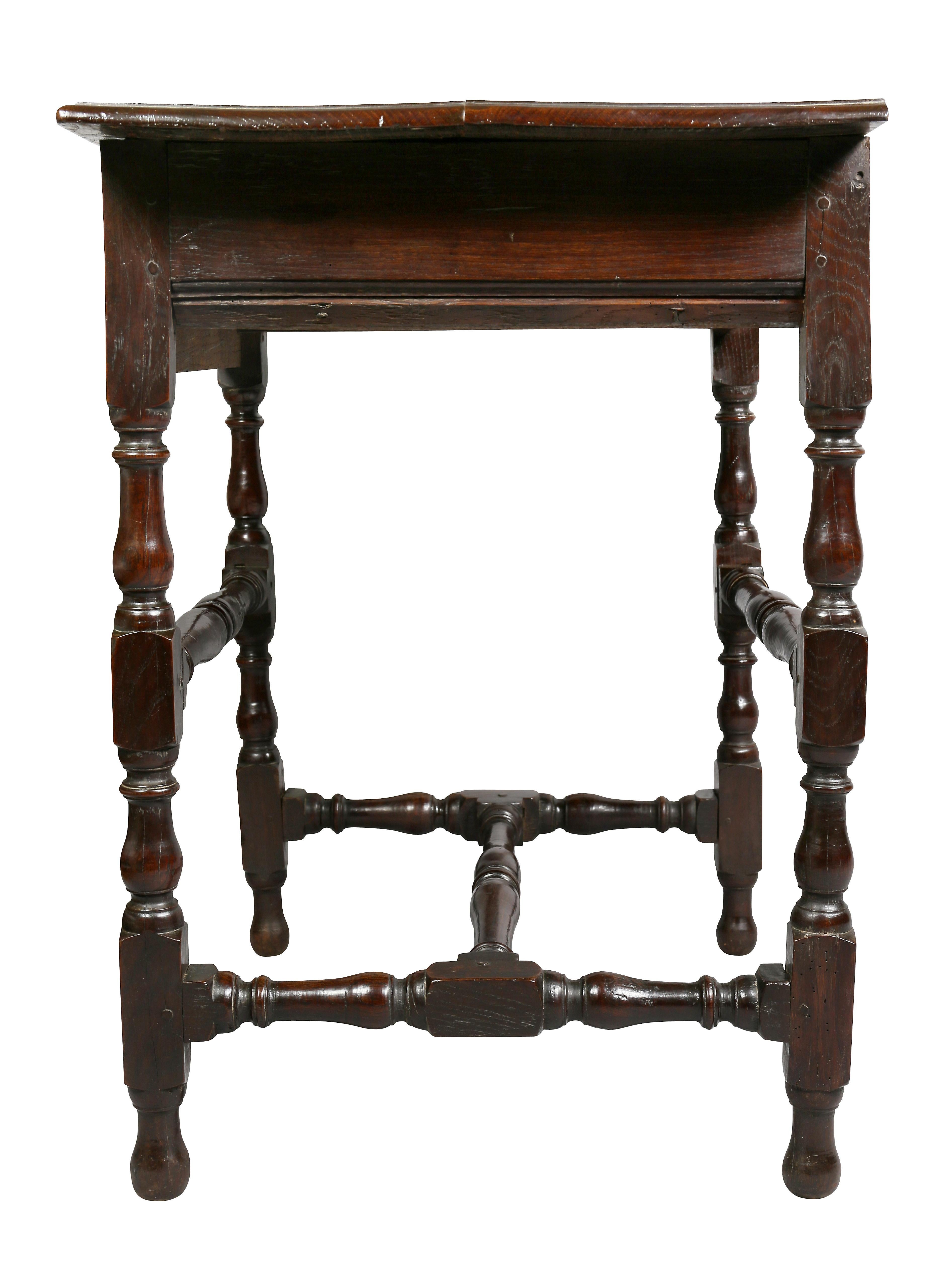 William and Mary Oak Tavern Table 5