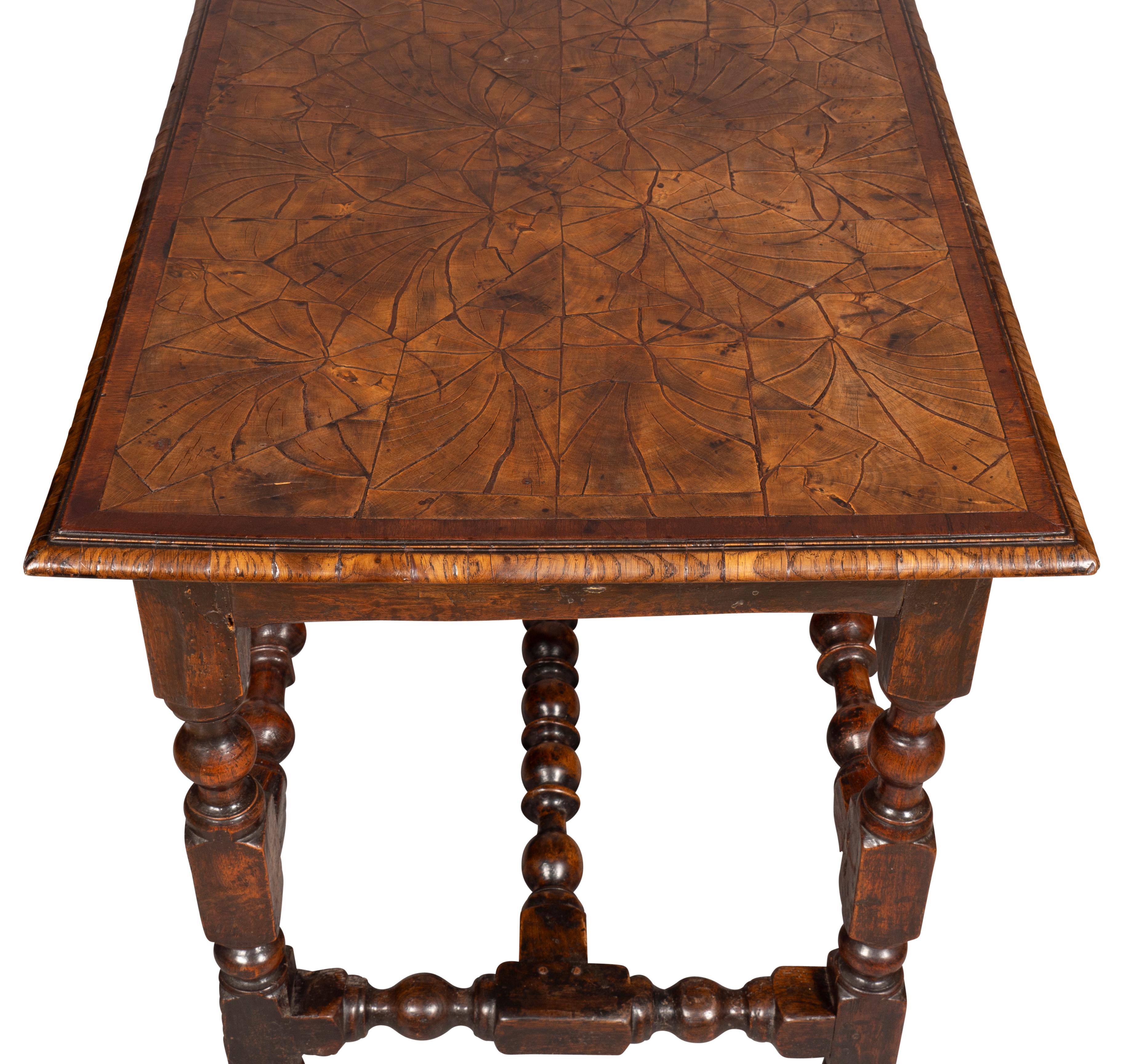 William And Mary Oak Tavern Table For Sale 7