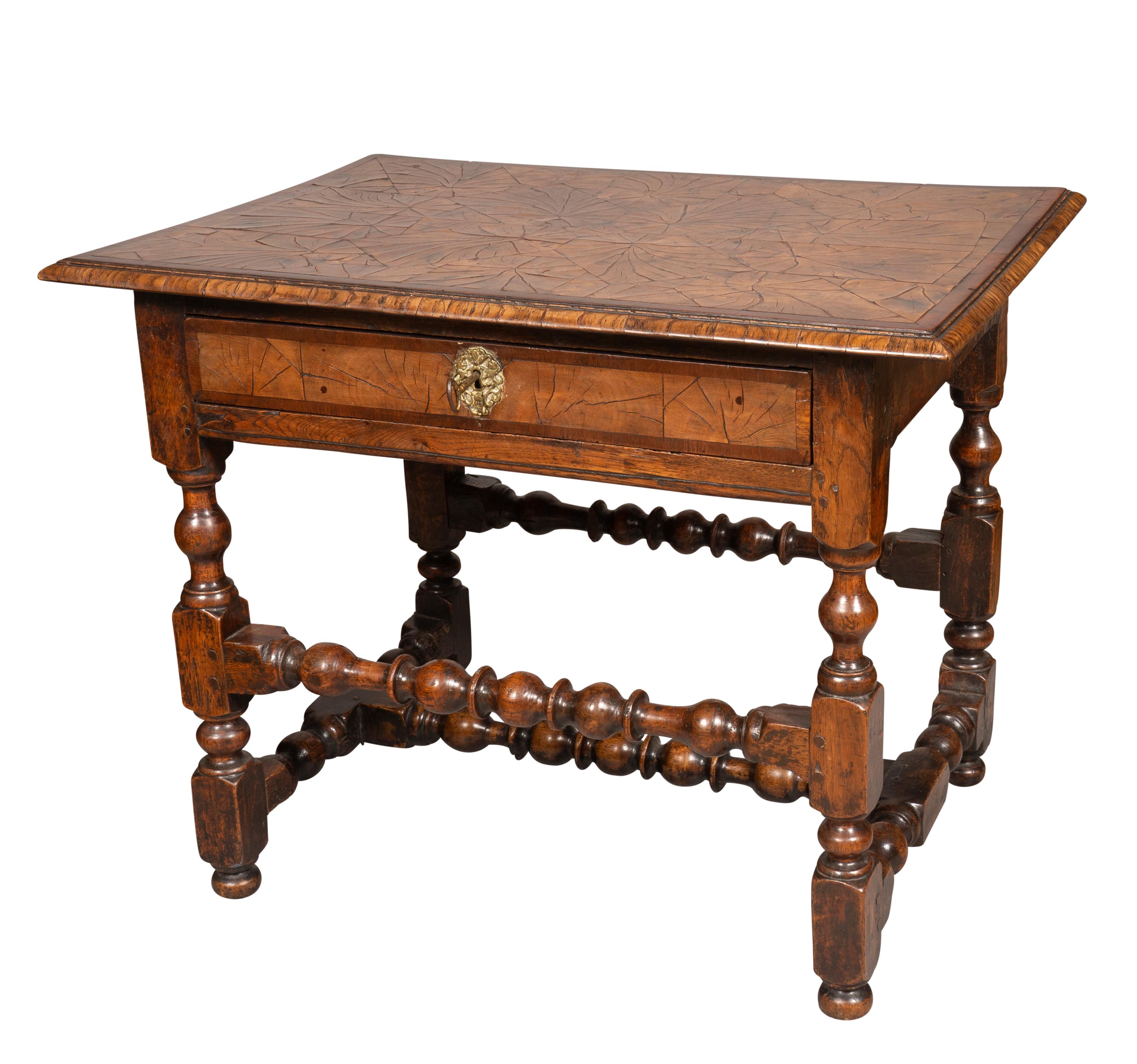 Early 18th Century William And Mary Oak Tavern Table For Sale