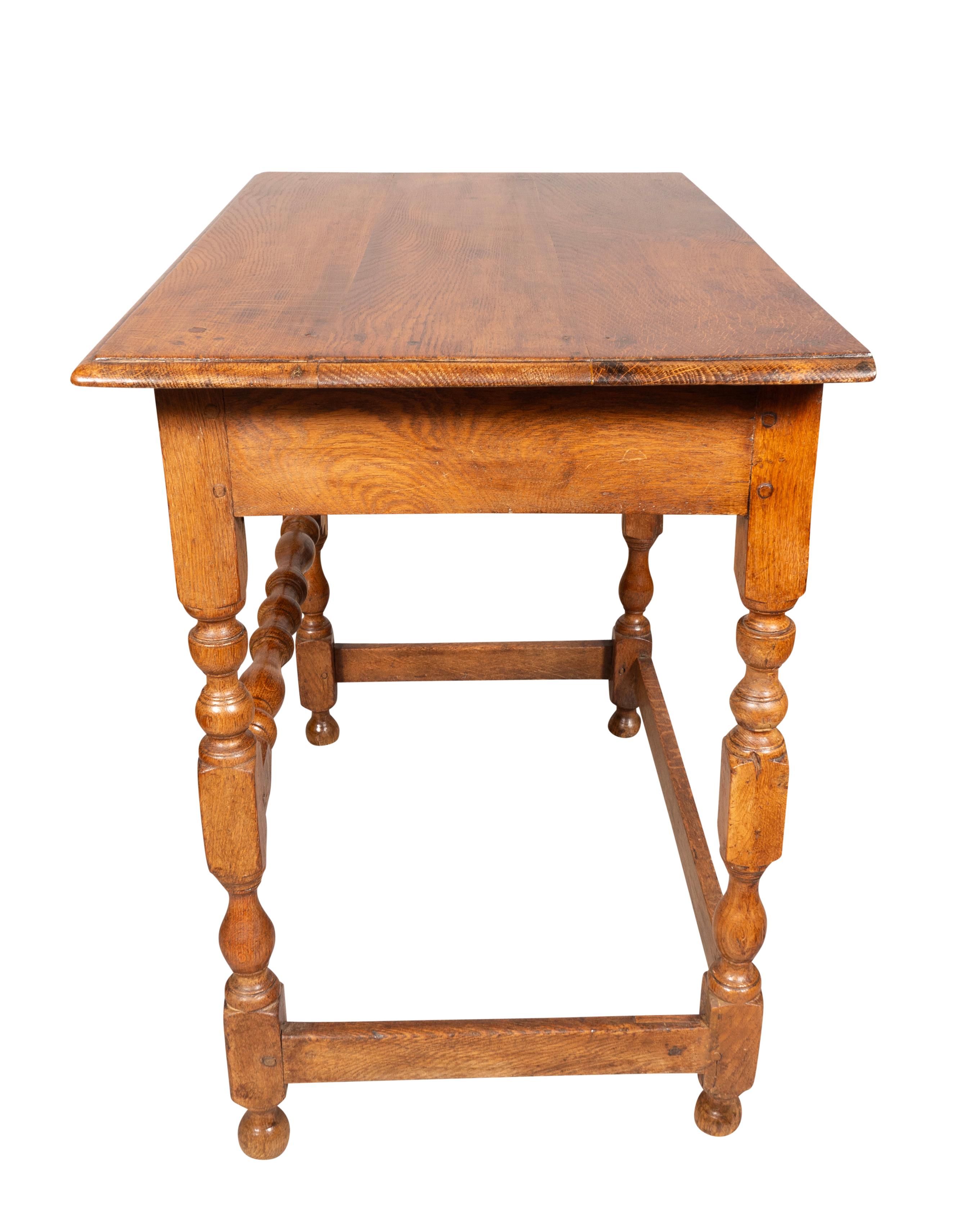 Early 18th Century William And Mary Oak Tavern Table For Sale