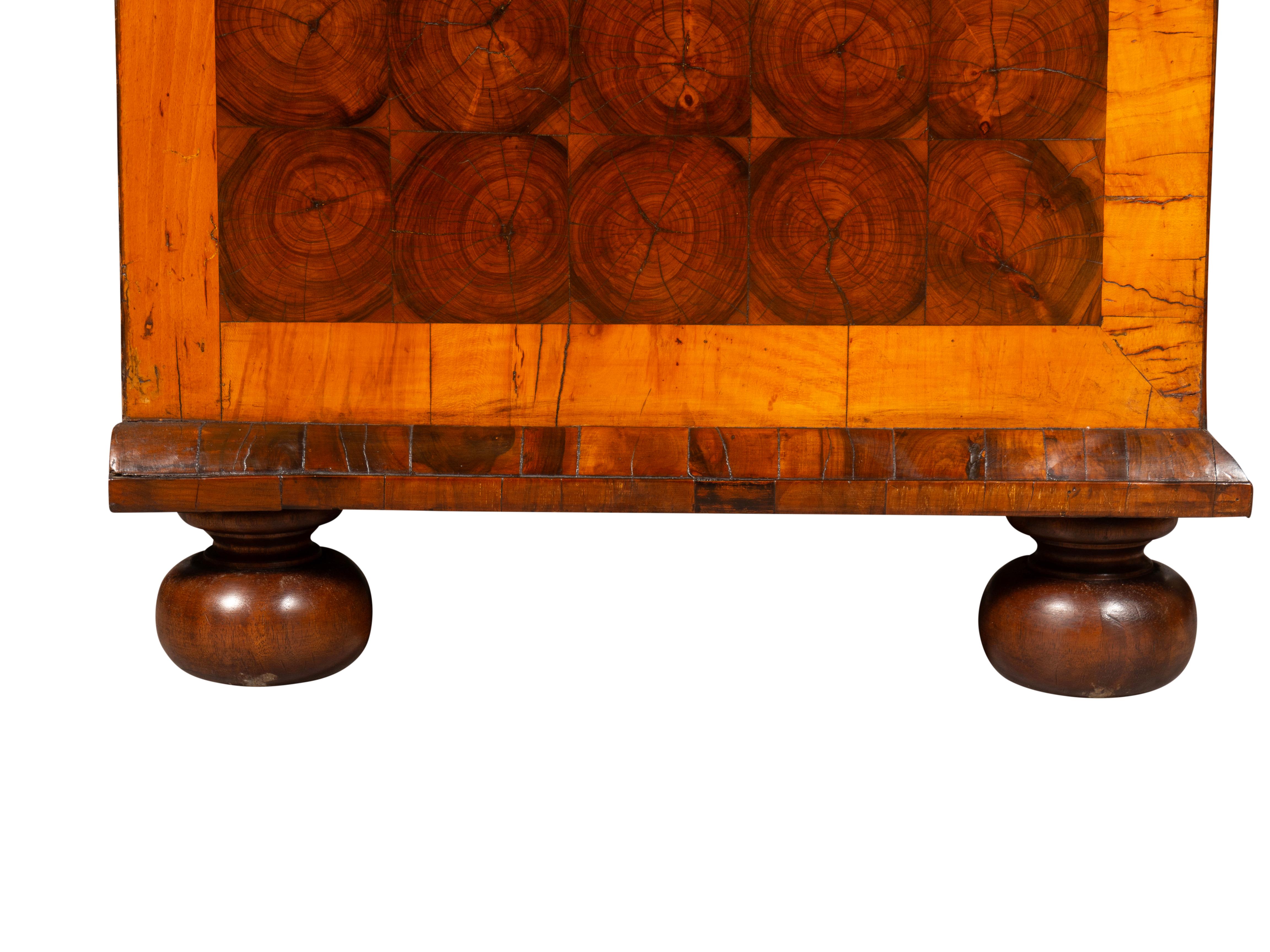 William and Mary Oyster Veneer Chest of Drawers 9