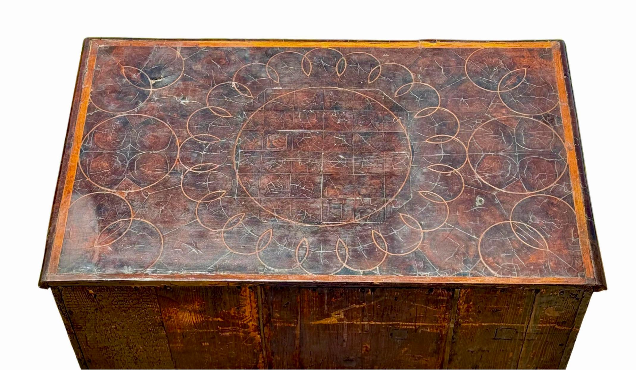 William & Mary - Cassettiera in legno impiallacciato ostrica in vendita 2