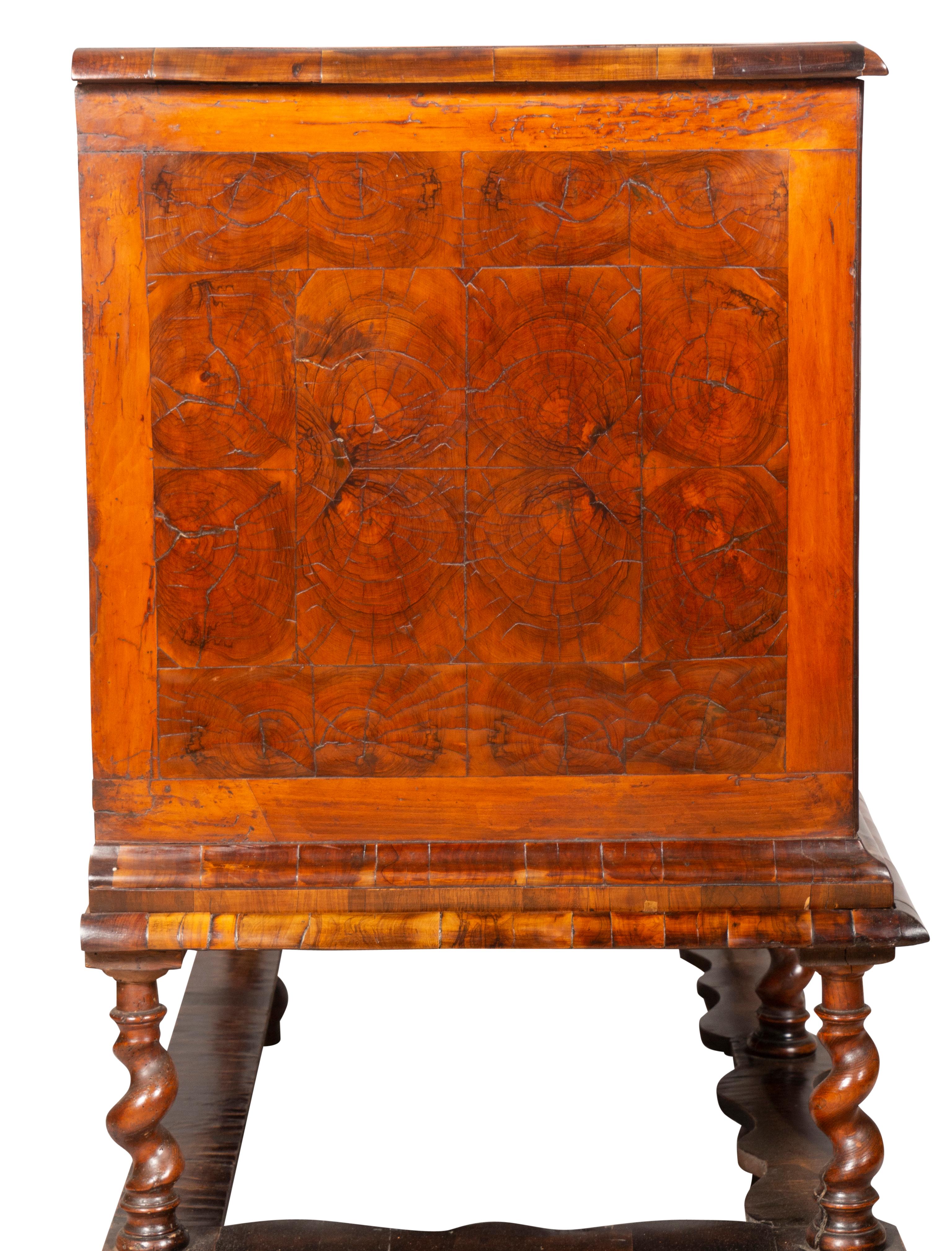 William and Mary Oyster Veneer Chest on Stand 6