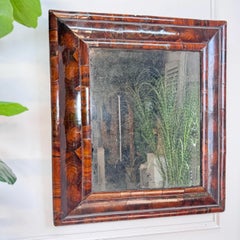 William and Mary Oyster Veneered Olive Wood Cushion Mirror