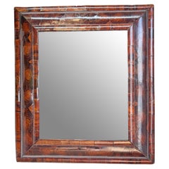 William and Mary Oyster Veneered Olive Wood Cushion Mirror
