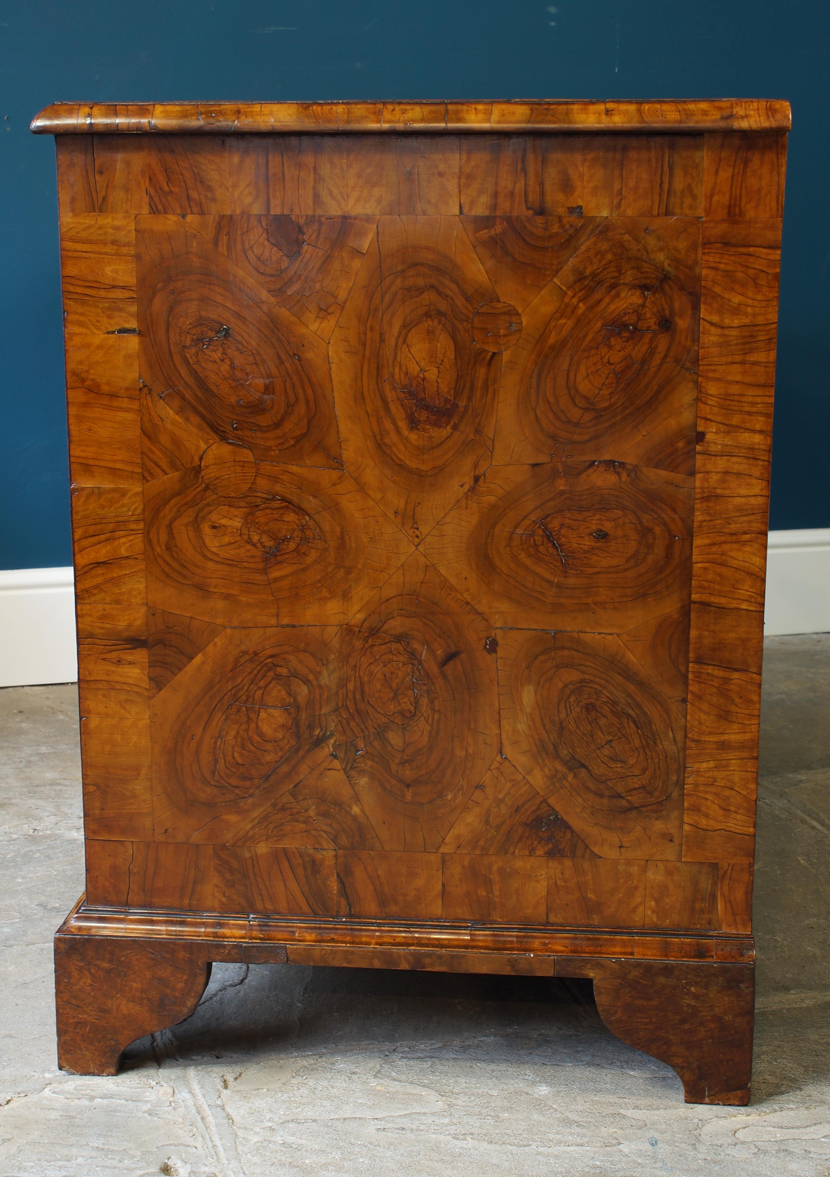 William and Mary Oysterwood Chest For Sale 7