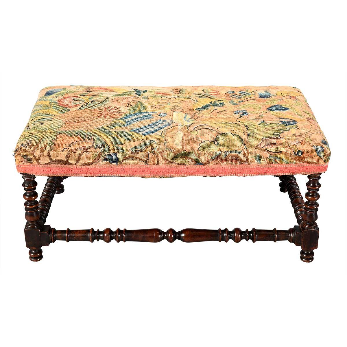 Taburete largo de época William & Mary Inglés en venta
