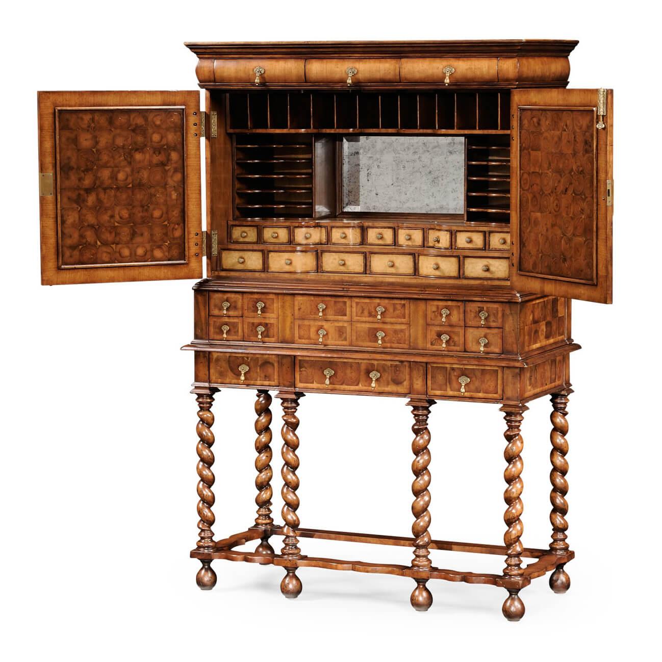 English William and Mary Secrétaire Cabinet