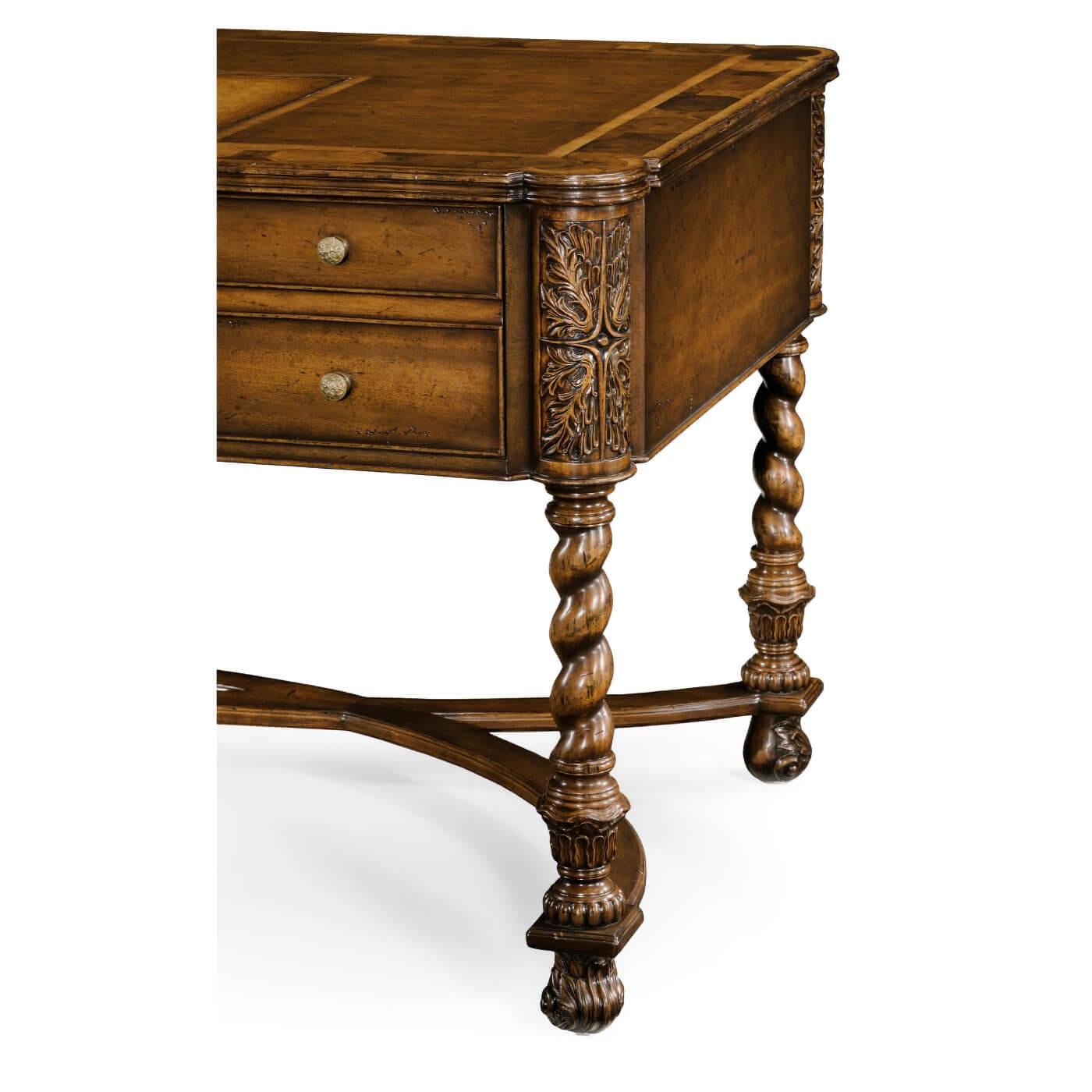Contemporary William and Mary Style Desk