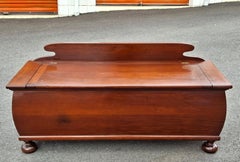 William & Mary Stil Mahagoni Lagerung Decke Brust und Bank