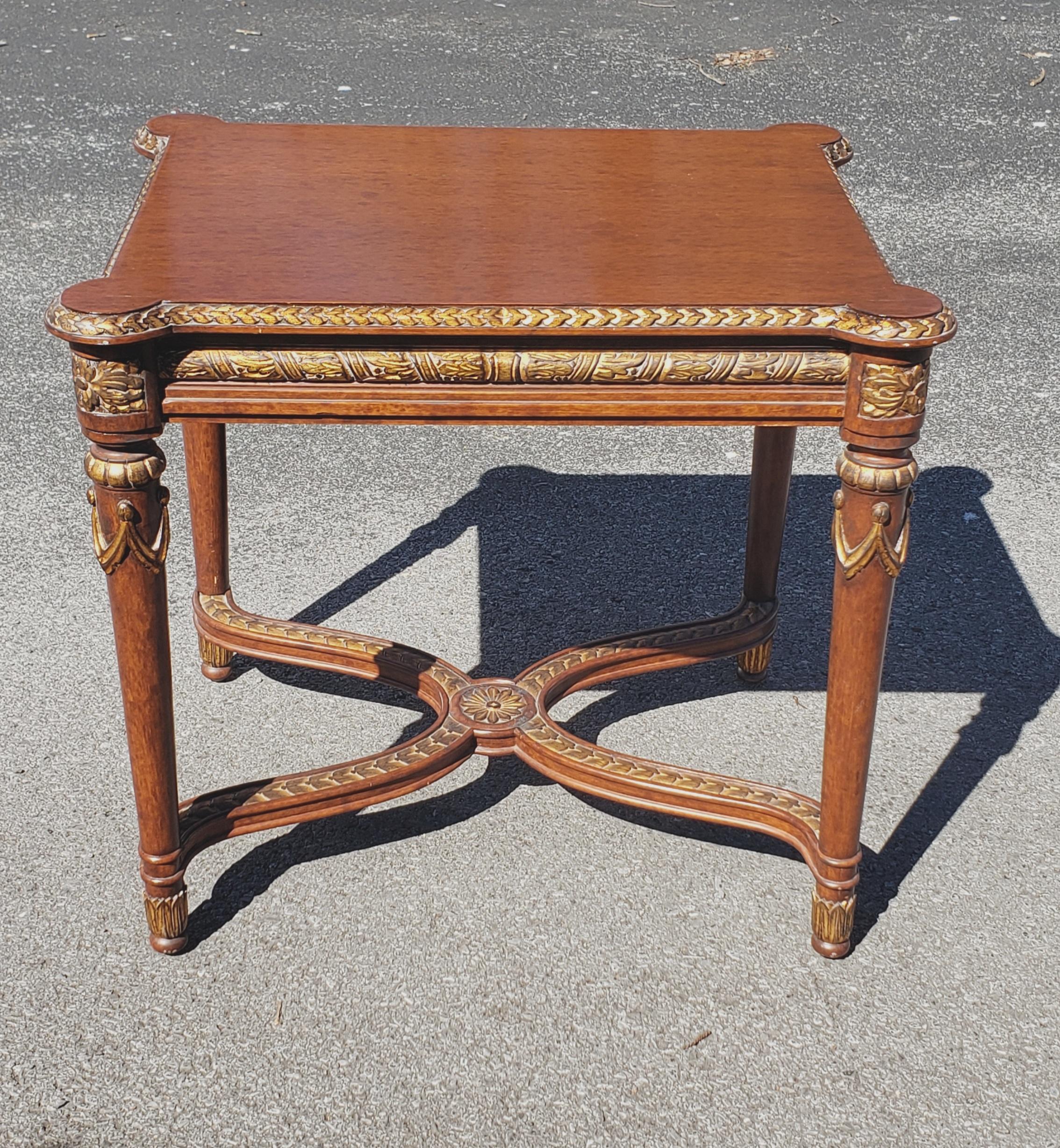 William and Mary Style Partial Gilt Fruitwood Side Table 3
