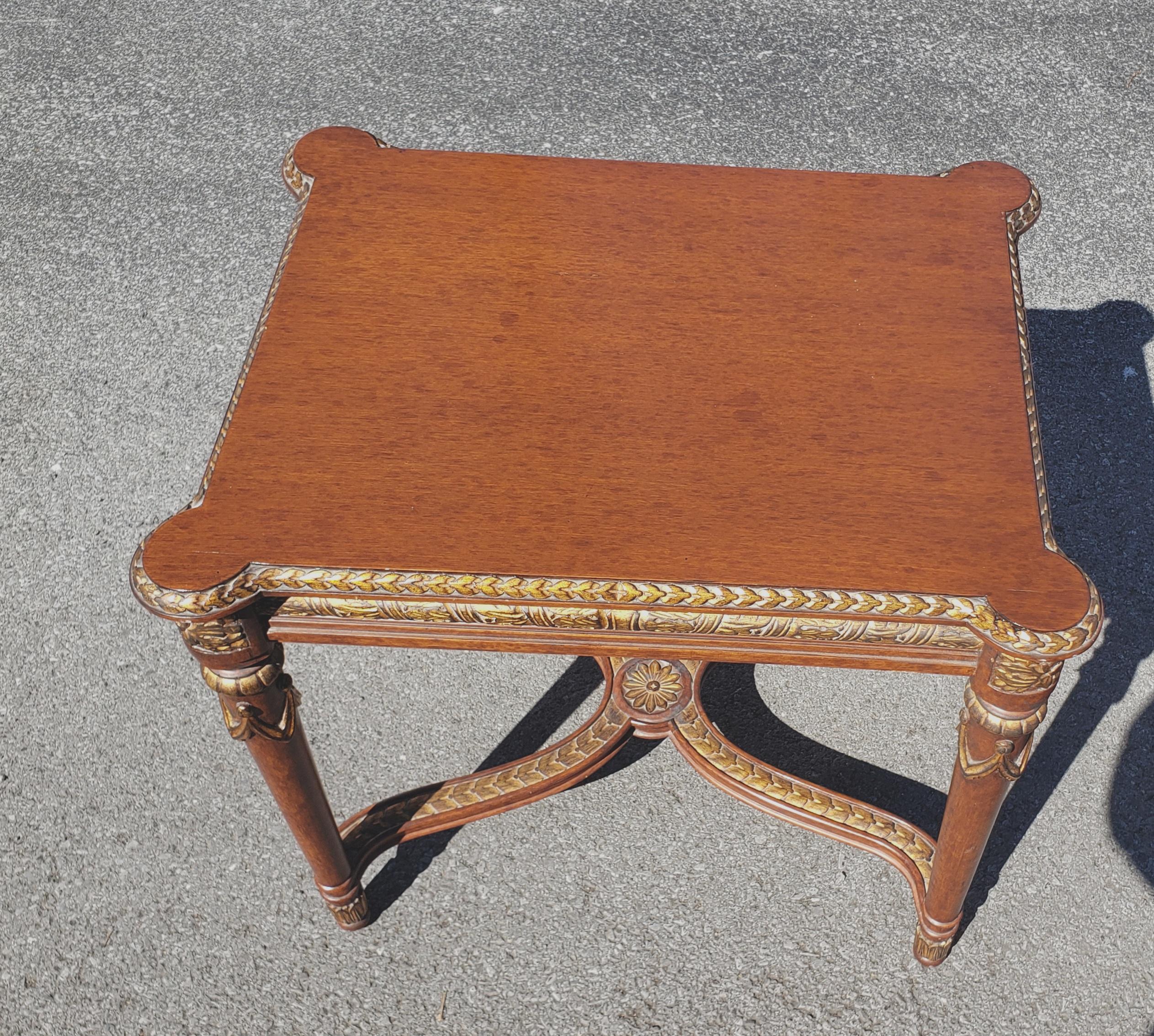 William and Mary Style Partial Gilt Fruitwood Side Table 5