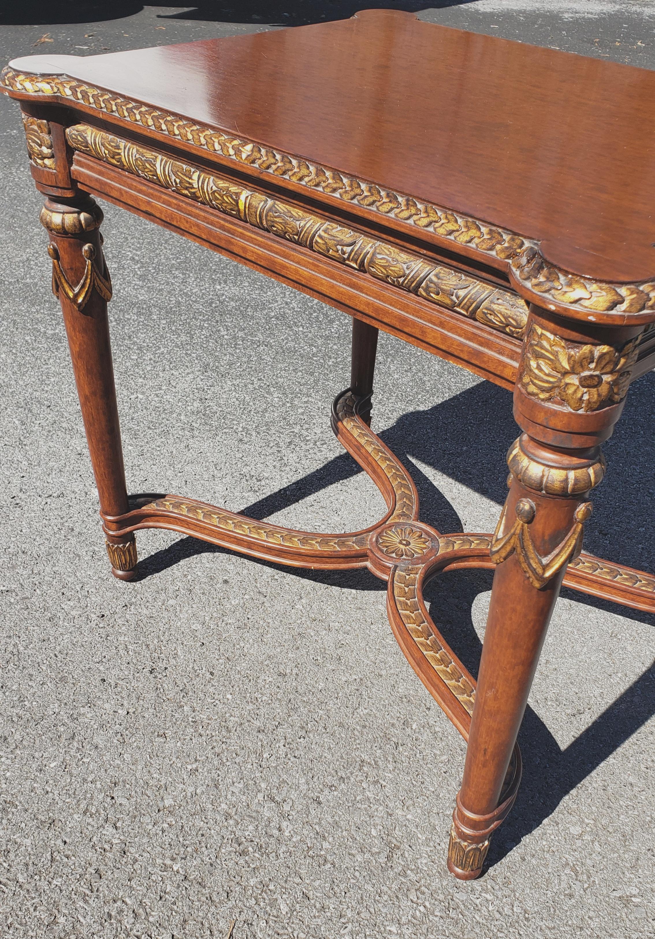 William and Mary Style Partial Gilt Fruitwood Side Table 6