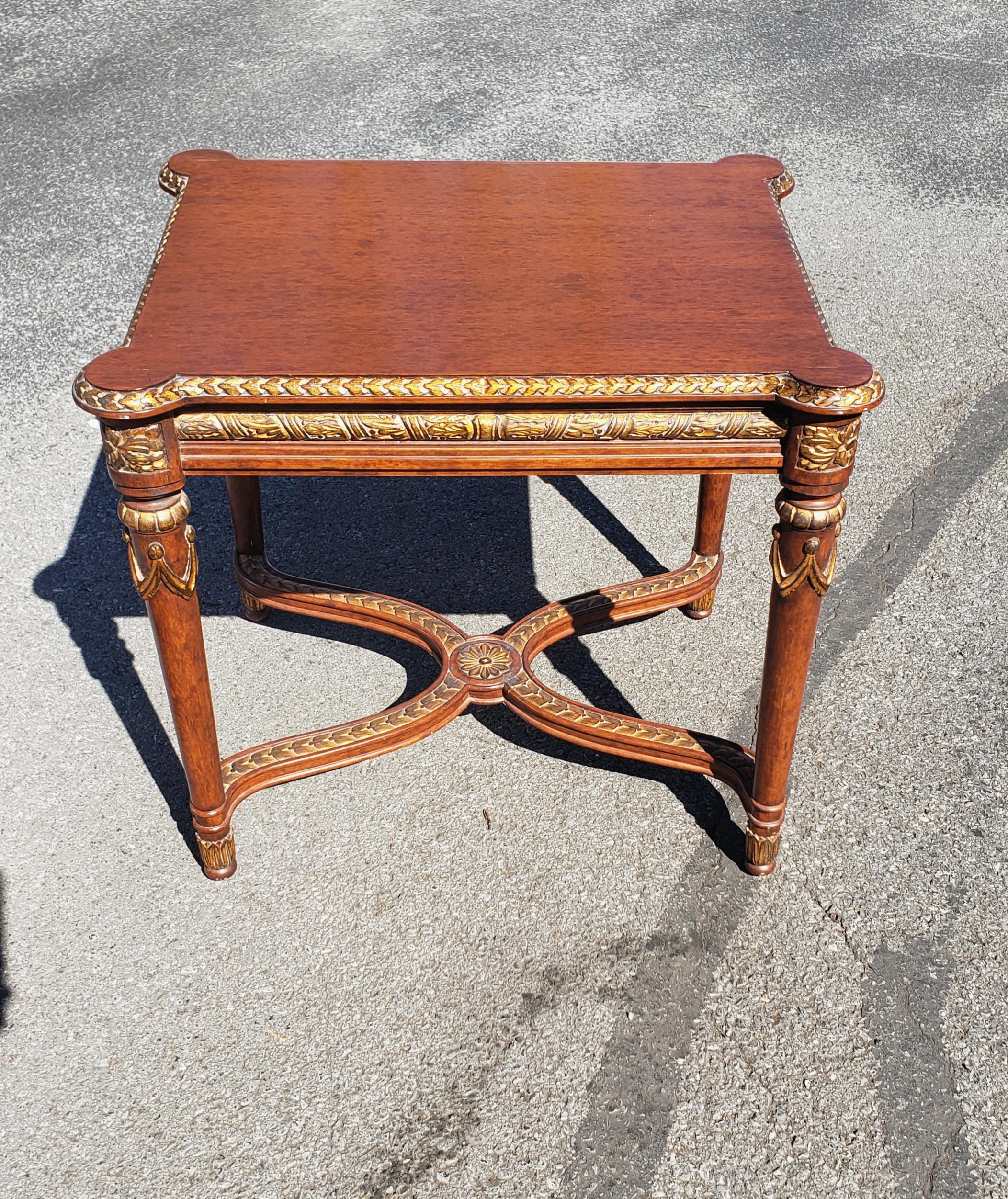 William and Mary Style Partial Gilt Fruitwood Side Table 1