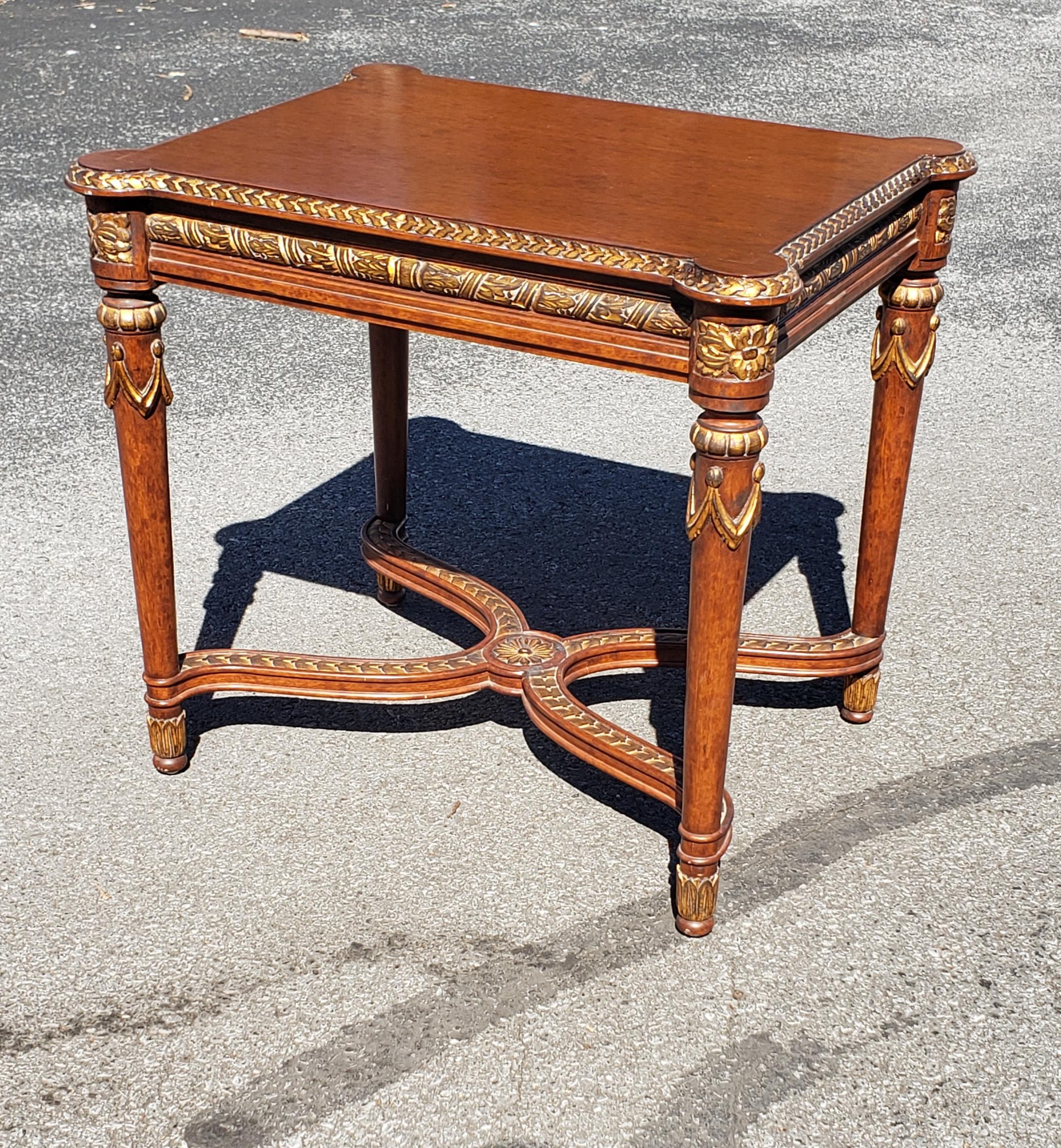 William and Mary Style Partial Gilt Fruitwood Side Table 2