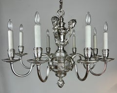 William and Mary Style Silver Chandelier by Edward F Caldwell