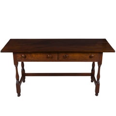 William and Mary Style Two Drawer Writing Table Desk