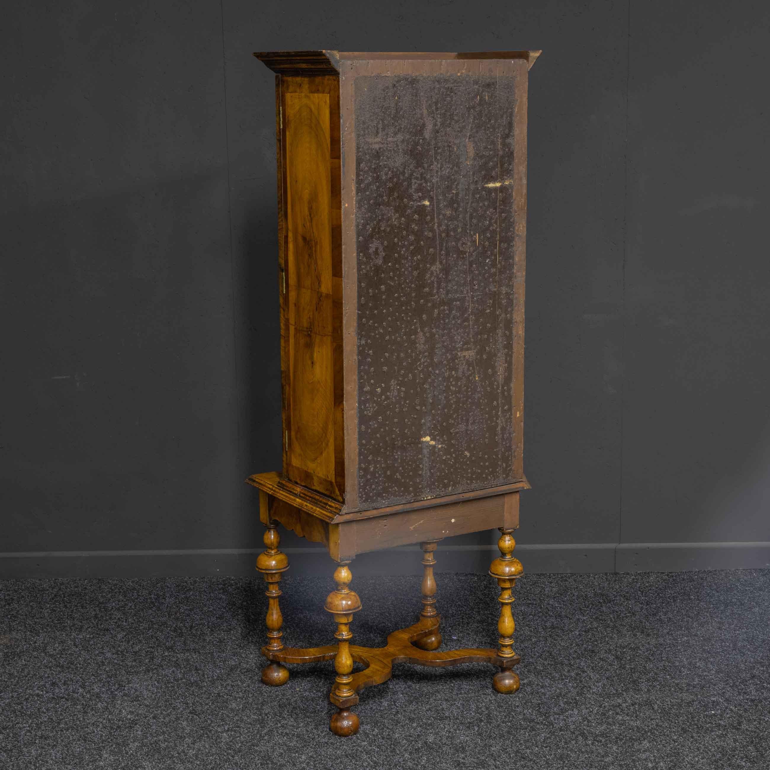 William and Mary Style Walnut Display Cabinet 2