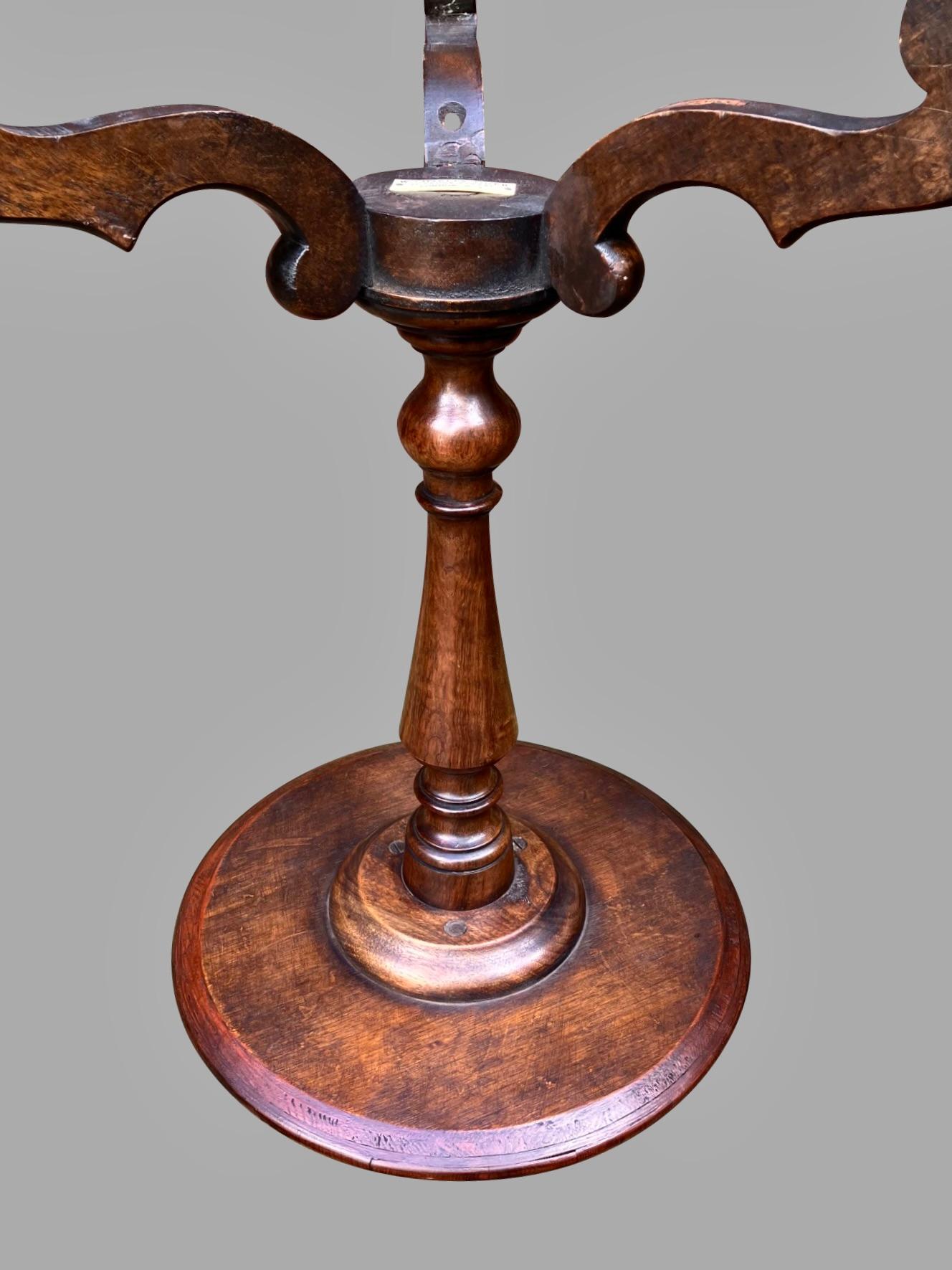 Labeled William and Mary Style Walnut Side Table by W. Charles Tozer London 2