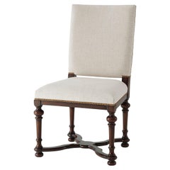 William and Mary Upholstered Dining Side Chair