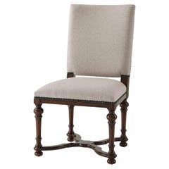 William and Mary Upholstered Dining Side Chair