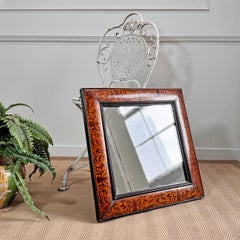 William and Mary Walnut and Seaweed Marquetry Mirror Circa 1690