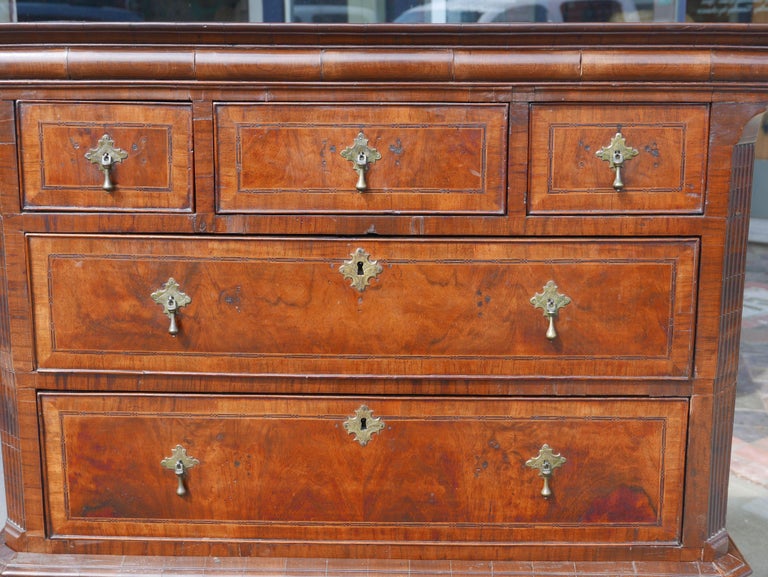William and Mary Walnut Burl Chest on Stand For Sale at 1stDibs ...