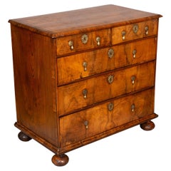 Antique William and Mary Walnut Chest of Drawers