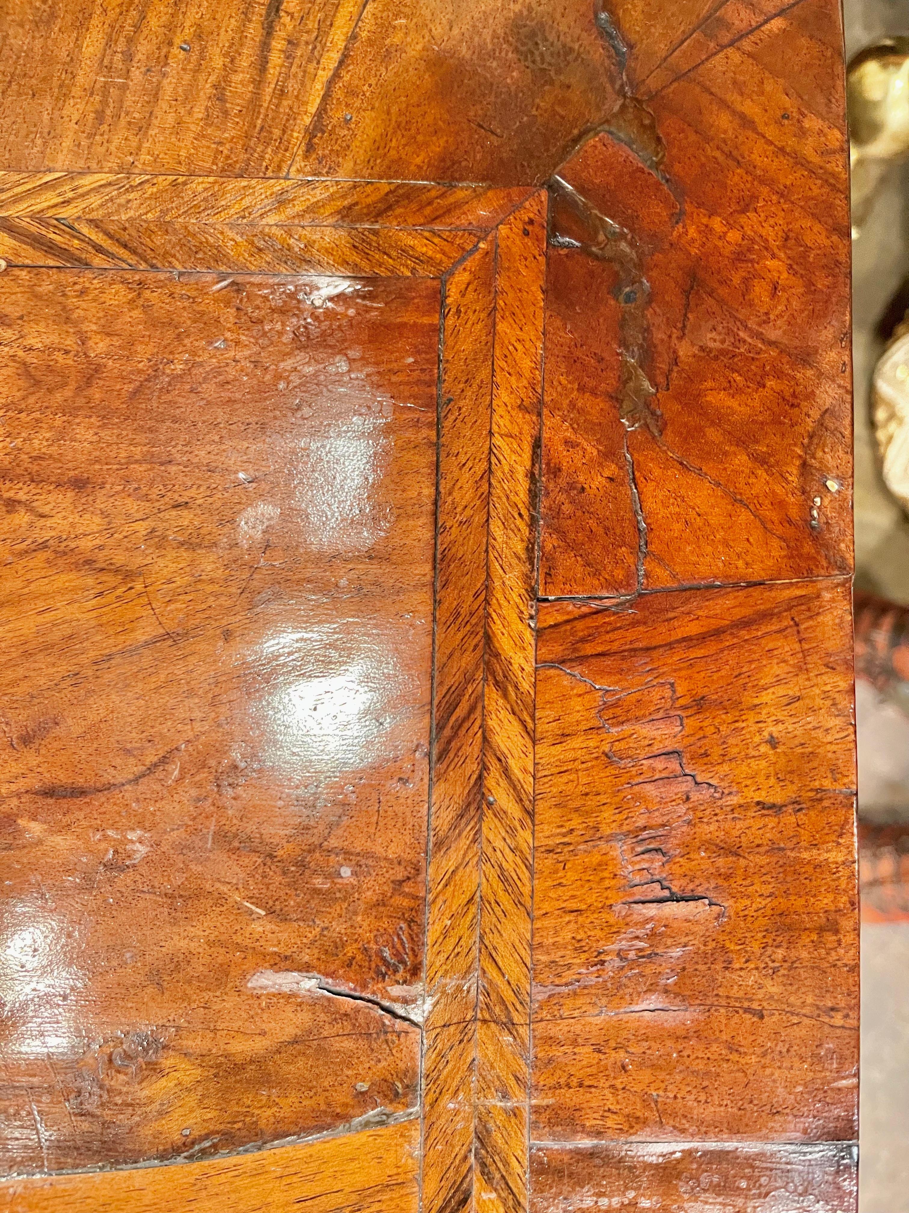 William and Mary Walnut Chest on Bun Feet . 11