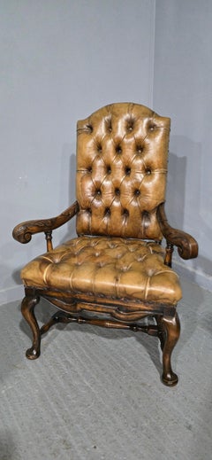 William and Mary Walnut Library Chair