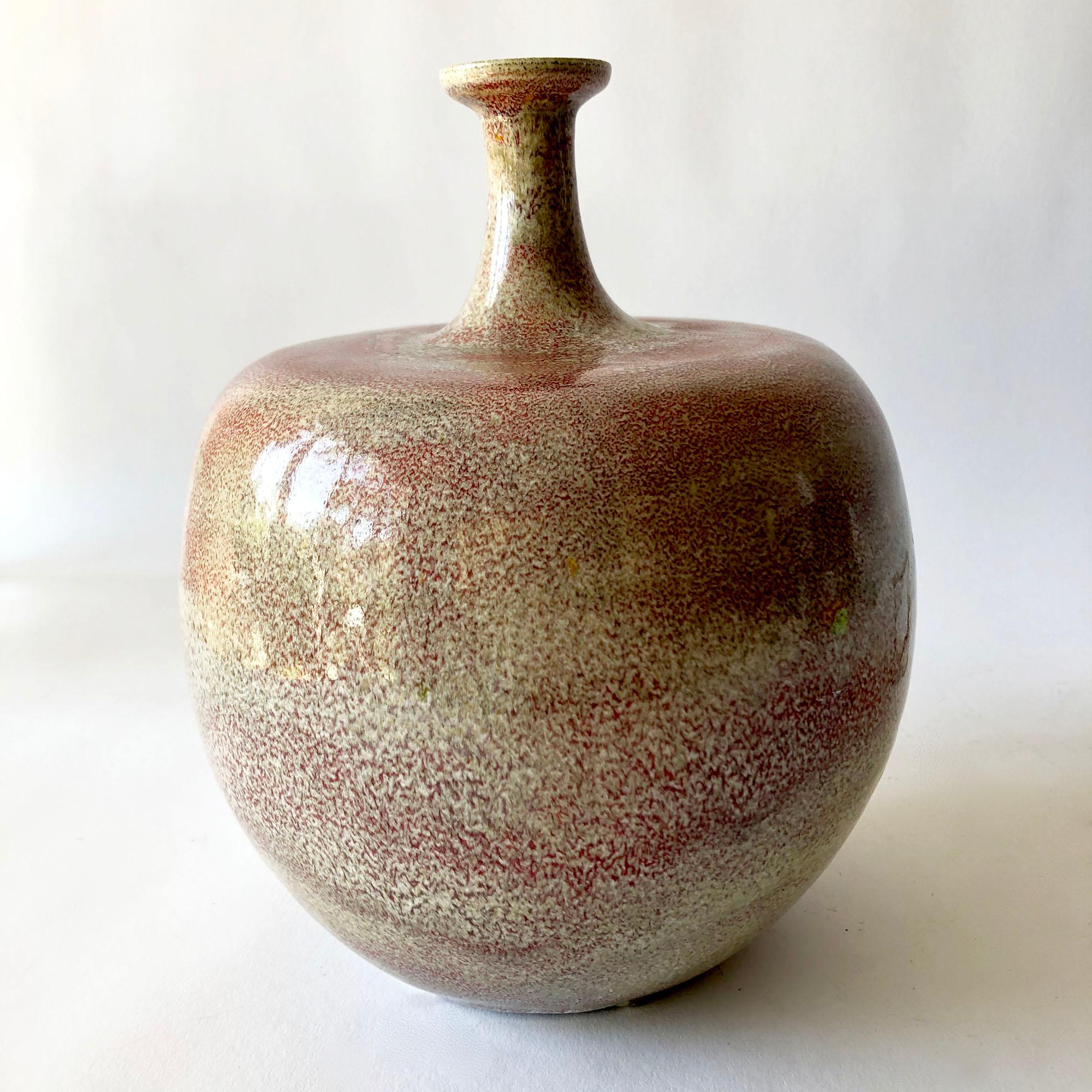 Mid-Century Modern William and Polia Pillin California Studio Pottery Large Scale Vase