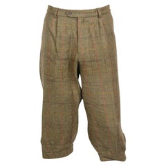 William And Son Men's Checked Wool Blend Tweed Pants Xxlarge